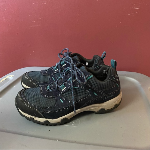 L.L. Bean Shoes Ll Bean Trail Model Hiker 4 Wp Low Carbon Navy Deep Lagoon Hiking Sneakers